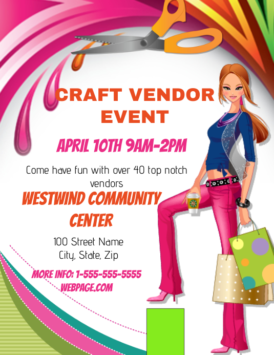 Craft Vendor Event Template PosterMyWall
