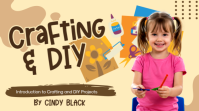 crafting project cover YouTube Thumbnail template