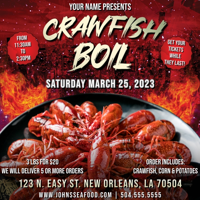 Image 10 for Crawfish Boil Flyer Template Free