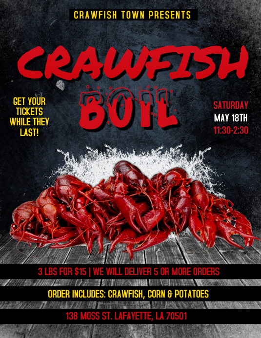 CRAWFISH BOIL FLYER TEMPLATE PosterMyWall