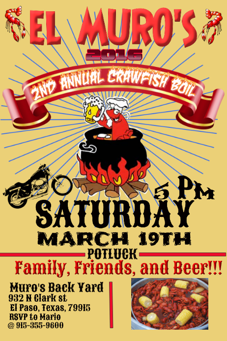 Crawfish Boil Template PosterMyWall