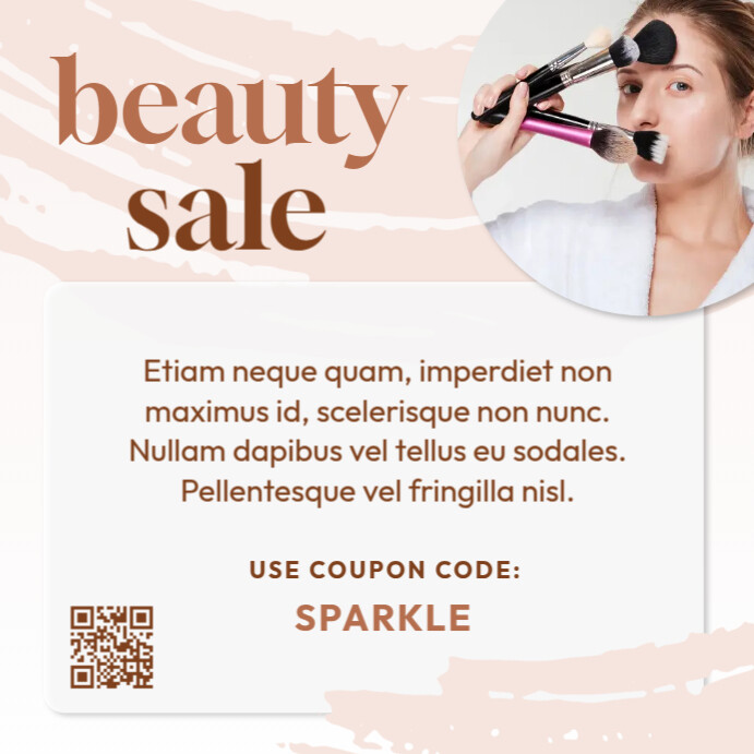 Cream Beauty Sale Design