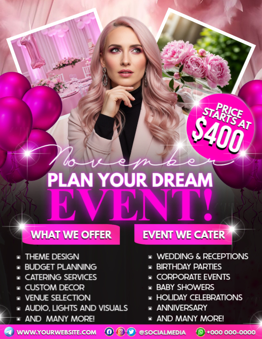 Create Your Perfect Event Today Template | PosterMyWall