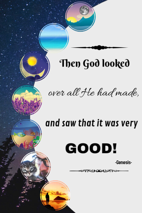 Copy of Creation/bible/christian/nature/creacion | PosterMyWall