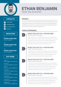 Modern Resume Template / CV Template | PosterMyWall