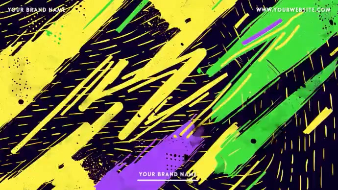 Creative abstract branding presentation video - zoom background ...