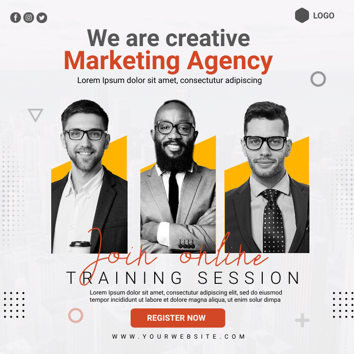 Creative Agency Template | PosterMyWall