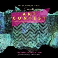 Creative Art Contest Video Design Cuadrado (1:1) template