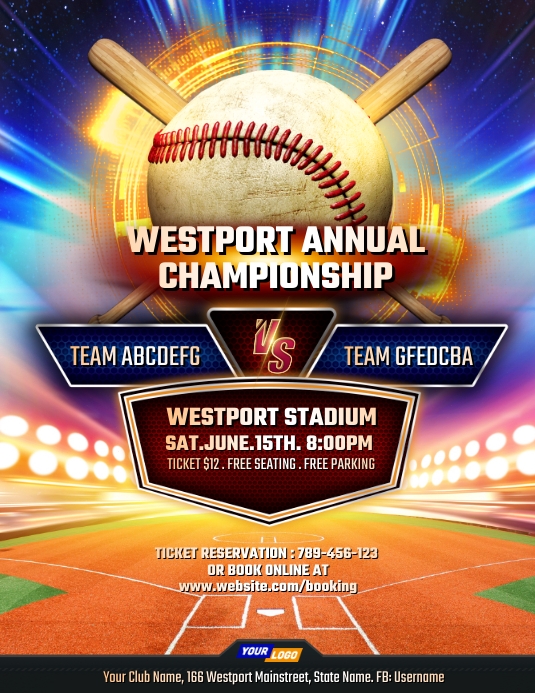 Copy of Creative baseball tournament template design | PosterMyWall