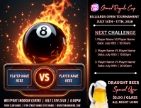 Creative Billiards Tournament Ad Flyer template