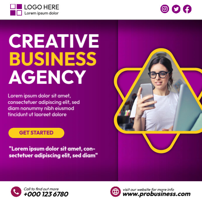 Software Agency Ad Examples Creative Business Agency Ads Template | PosterMyWall