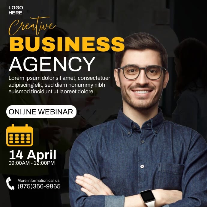 Creative Business Agency Ads Instagram Post template