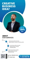 Creative Business Idea Ads Oprolbanier 3'×6' template