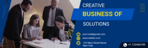 creative business video email header template