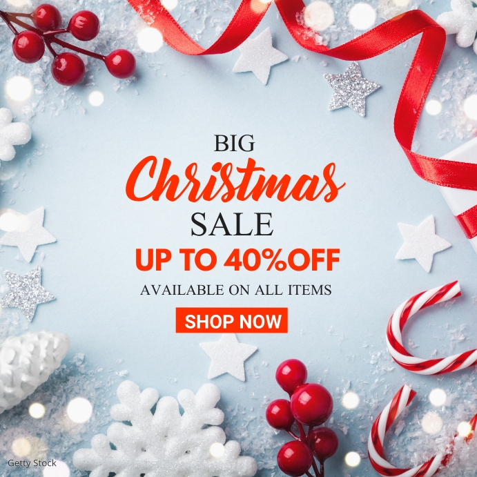 Creative Christmas sales advertisement design Template  PosterMyWall