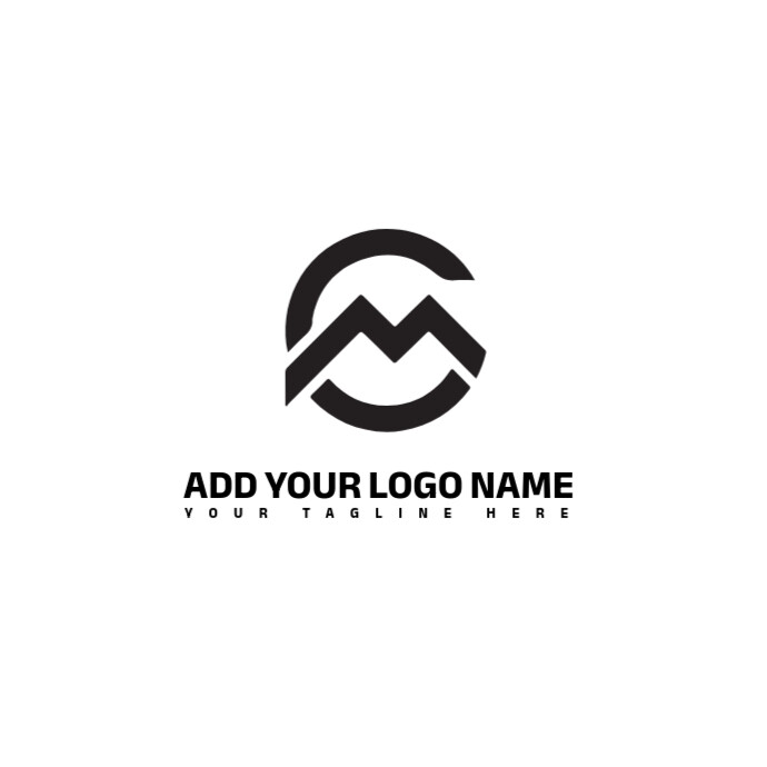 Creative Cm Or Mc Initial Monogram/circle Shape/pattern/modern Brand Unique/seo Marketing Logo  Busi template
