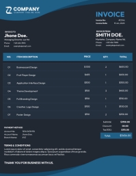 Creative Design Invoice Template | PosterMyWall