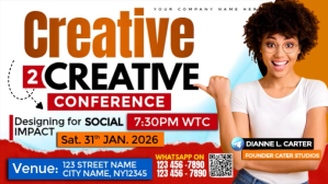 White Creative Conference For Social Impact Isithonjana se-YouTube Template