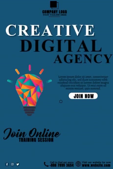 Copy of Creative Digital Agency | PosterMyWall