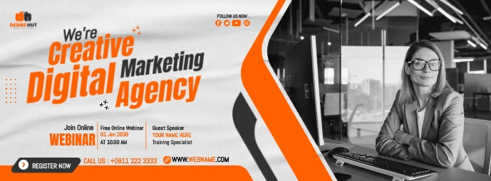 Creative Digital Agency Template | PosterMyWall