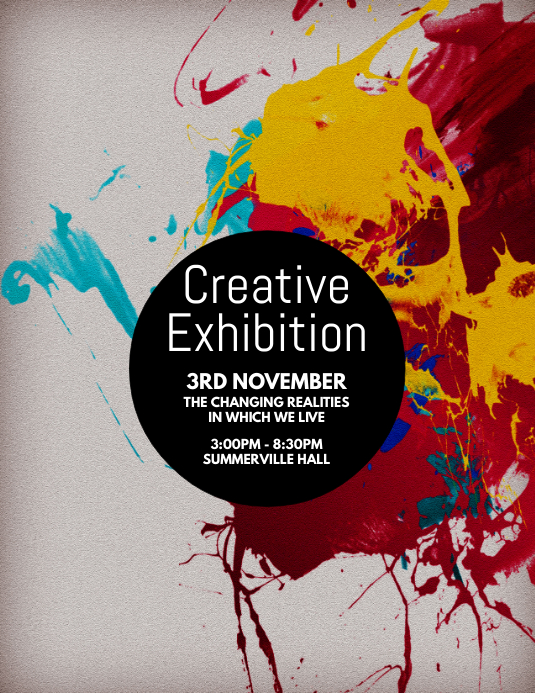 Creative Exhibition Flyer Template PosterMyWall