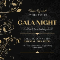 Creative Gala Night Instagram Invitation Template