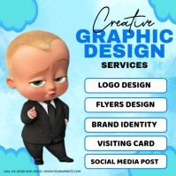 Turquoise Graphic Design Services Iphosti le-Instagram Template