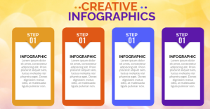 Creative Infographics Design Gambar Bersama Facebook template