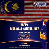 Creative Malaysia National Day 2025 Video Instagram Post template