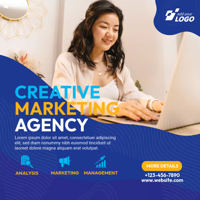 Creative Marketing Agency Ad Template Instagram Post