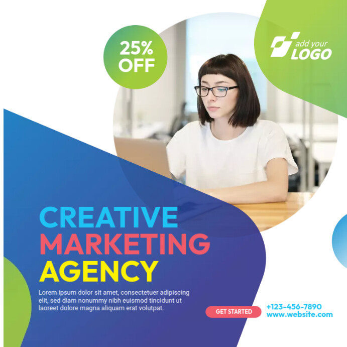 Creative Marketing Agency Ad Template Instagram Post