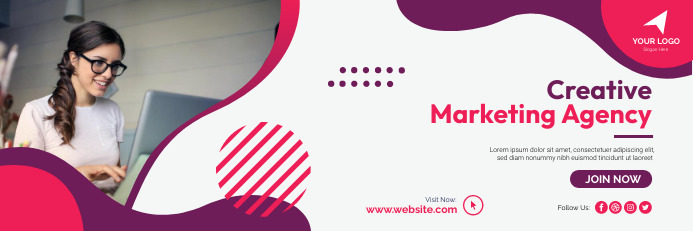 Creative Marketing Agency Banner Template | PosterMyWall