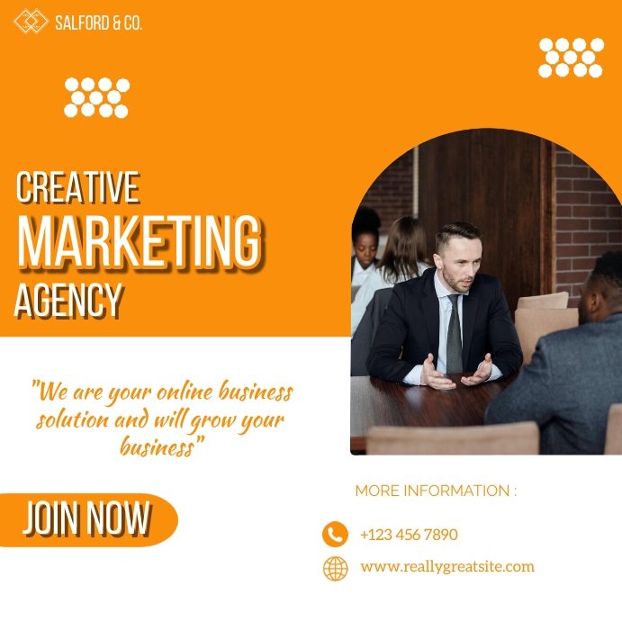 Creative Marketing Agency Instagram Post template