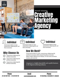 Creative Marketing Agency Template | PosterMyWall