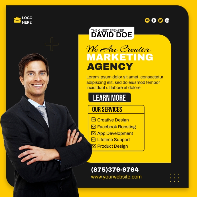 Creative Marketing Agency Flyer Template PosterMyWall