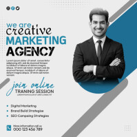 Creative marketing agency flyer templaet Instagram Post template