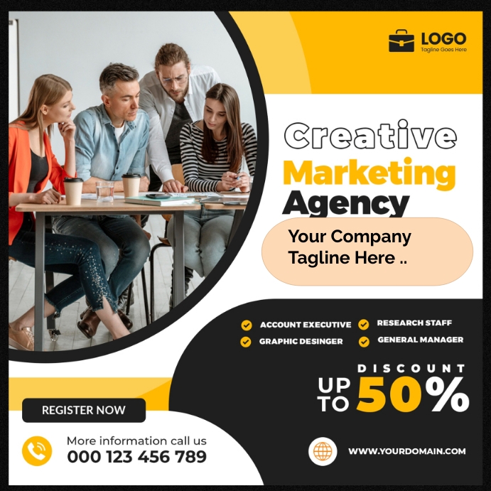 Creative Marketing Agency Poster Templates | PosterMyWall