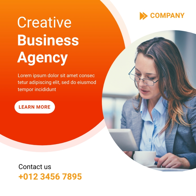 Creative Marketing Agency Template Publicação no Instagram