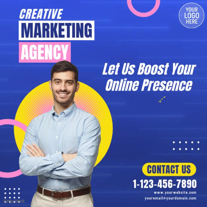Video Editing Ad Copy of Creative Marketing Agency Video Ad | PosterMyWall