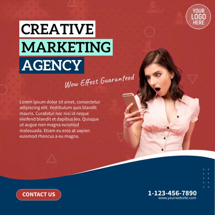 Creative Marketing Agency Video Ad Template PosterMyWall