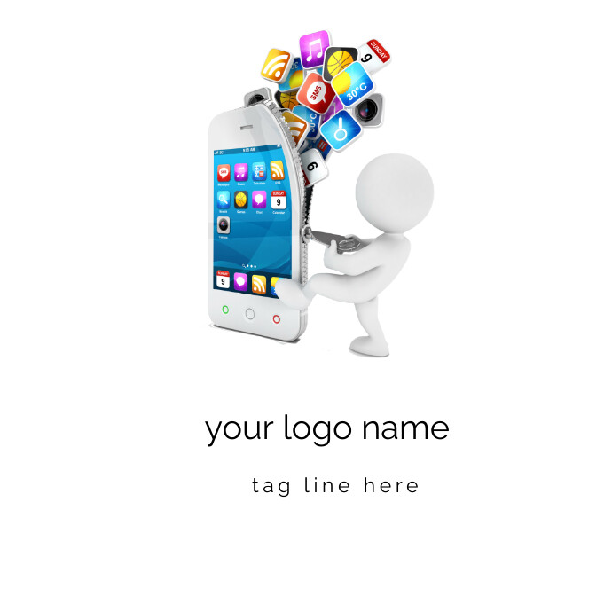 Creative mobile phone model logo Template | PosterMyWall
