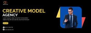 Creative Model agency  facebook cover Facebook-coverfoto template