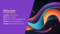 Lilla Graphic Designer Business Card Business Card Template