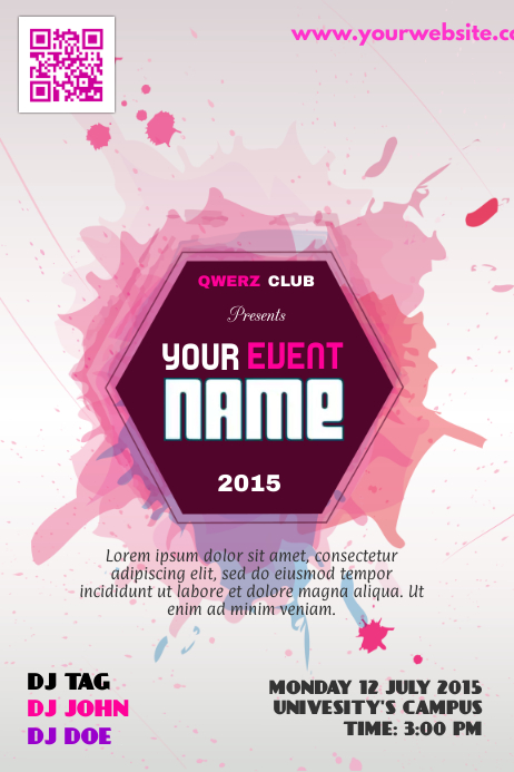 Creative party and event poster template | PosterMyWall