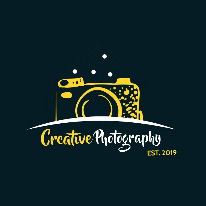 creative photography camera icon logo Logótipo template