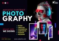 Creative Photography Postcard Template Postal