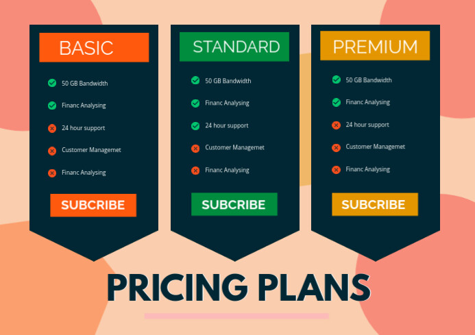 Copy of Creative Pricing Table Ads | PosterMyWall