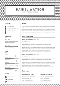 Creative Resume Template | PosterMyWall