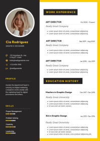 Creative Resume Template | PosterMyWall