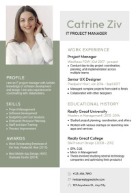 Creative Resume Template | PosterMyWall